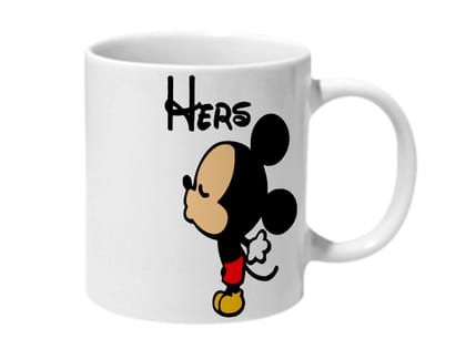 Multicolor His And Hers Ceramic Mug