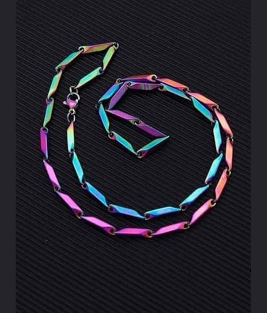 Style Wind Silver Plated Stainless Steel Chain ( Pack of 1 )