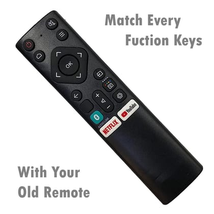 V3Deals Compatible Lloyd TV Remote Original – Universal Non-Voice for Lloyd Smart TV, LED, and LCD Models (32 Inch, 43 Inch) with Netflix & YouTube Functions (Lloyd Green)