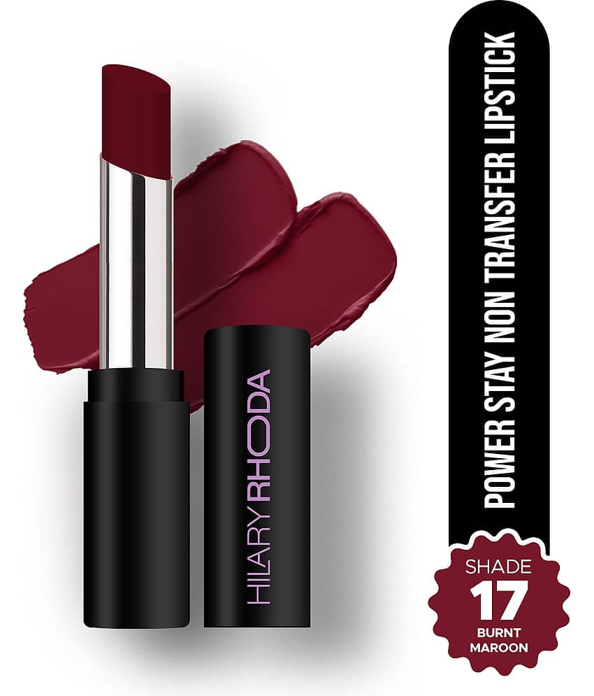 Hilary Rhoda Maroon Matte Long Lasting Creme Lipstick ( Pack of 1 )