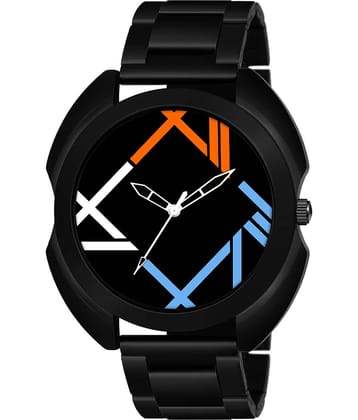 IIK COLLECTION - Black Stainless Steel Analog Men's Watch