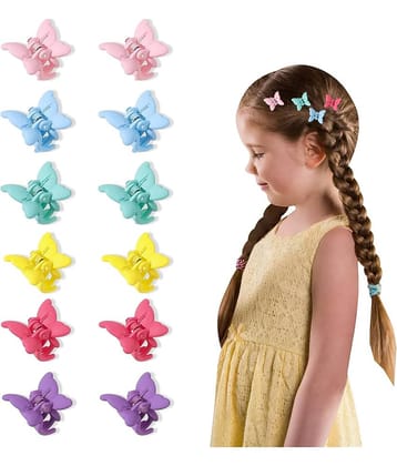 Mini Hair Clips - Tiny Claw Clips for Hair, 12 Pcs Cute Hair Accessories for Girls and Women