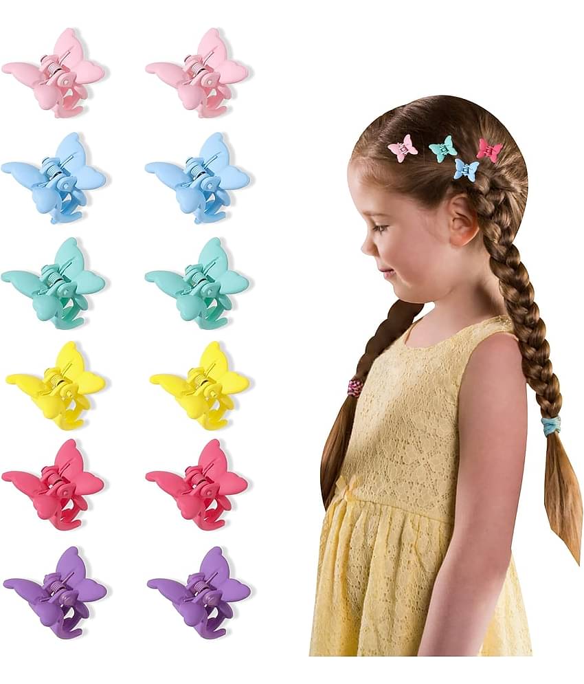 Mini Hair Clips - Tiny Claw Clips for Hair, 12 Pcs Cute Hair Accessories for Girls and Women