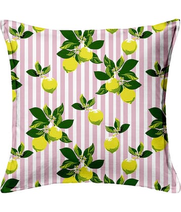 Houzzcode - Water Repellent Green Polyester Pillow Covers 40x40x3 ( Pack of 1 )