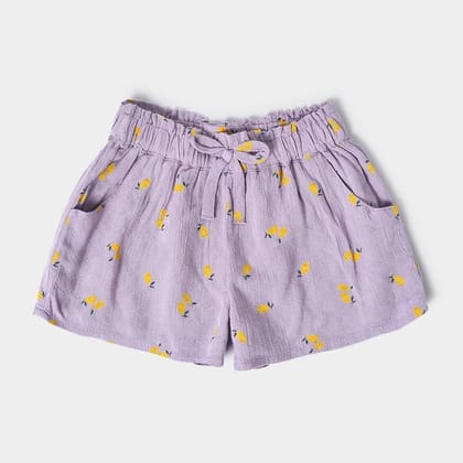 Cuddle Baby Girl Shorts-6-9 M / Purple