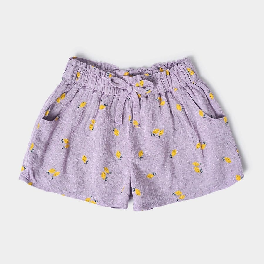 Cuddle Baby Girl Shorts-6-9 M / Purple