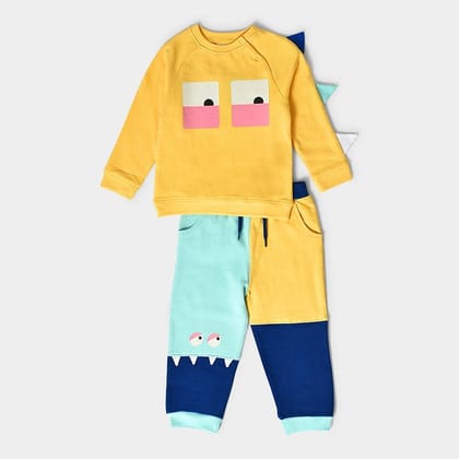 Frosty'z Zest Boys Sweatshirt & Jogger Set-0 M / Yellow