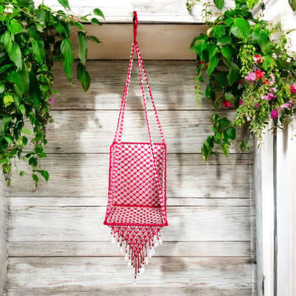 Macrame Jhula | Handmade Hanging Swing for Home & Balcony Macrame Jhula | Handmade Hanging Swing for Home & Balcony
