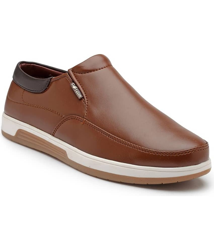 Action - Brown Men's Slip-on Shoes