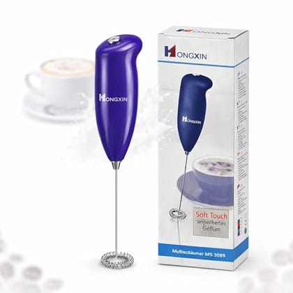 Handheld Electric Milk Frother Whisk for Coffee, Latte & Cappuccino