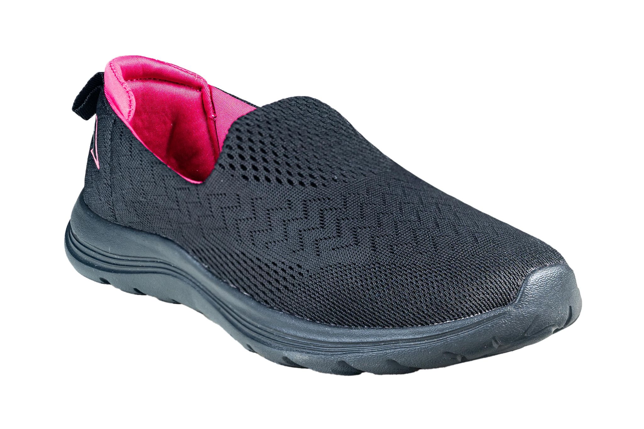 Abros Ladies Black / Fuchsia Sports Shoe-Black/Fuchsia / 7