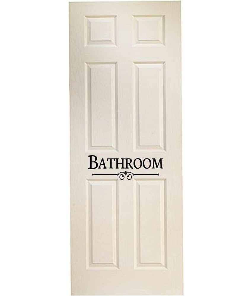 Decor Villa Bathroom Sign Vinyl Wall Stickers