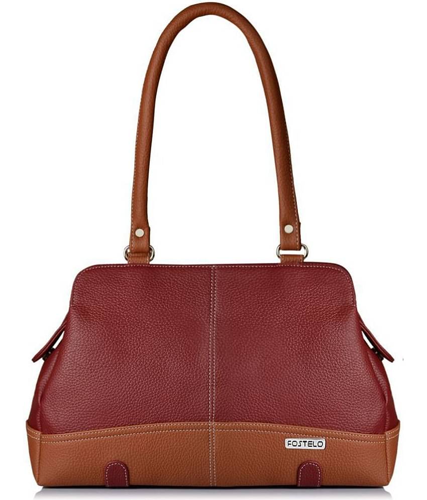 Fostelo - Maroon  PU Shoulder Bag