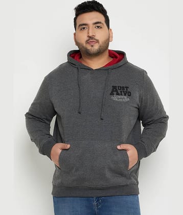 AUSTIVO Fleece Hooded Men's Sweatshirt - Dark Grey ( Pack of 1 )