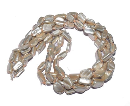 Natural Freshwater Tumble Pearl Oysters Loose Beads for  Craft & Jewelry Making. BWFWPB-022-Per String Of Approx 22 Pcs / Irregular Size