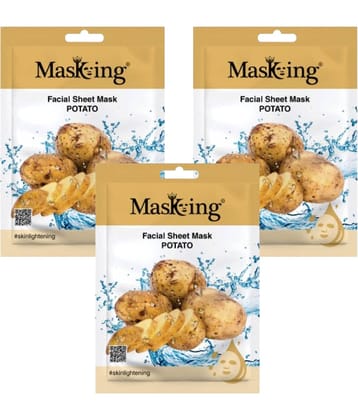 Masking - Fairness Sheet Mask for All Skin Type ( Pack of 3 )