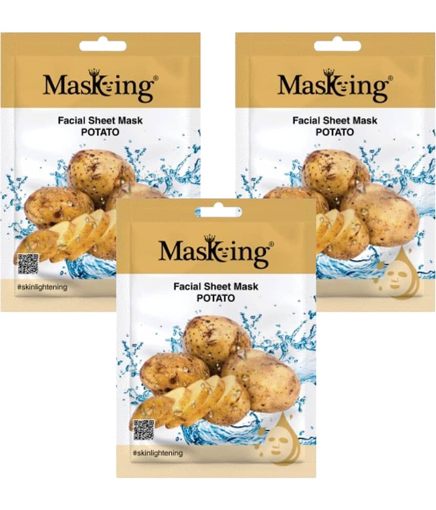 Masking - Fairness Sheet Mask for All Skin Type ( Pack of 3 )