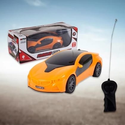 Remote Control Sports Car, Orange, Electric Toy Vehicle with Remote