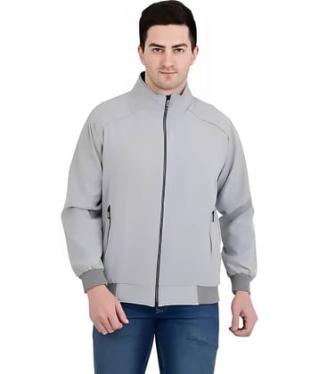 PLUS PARADISE Polyester Men's Casual Jacket - Grey ( Pack of 1 )