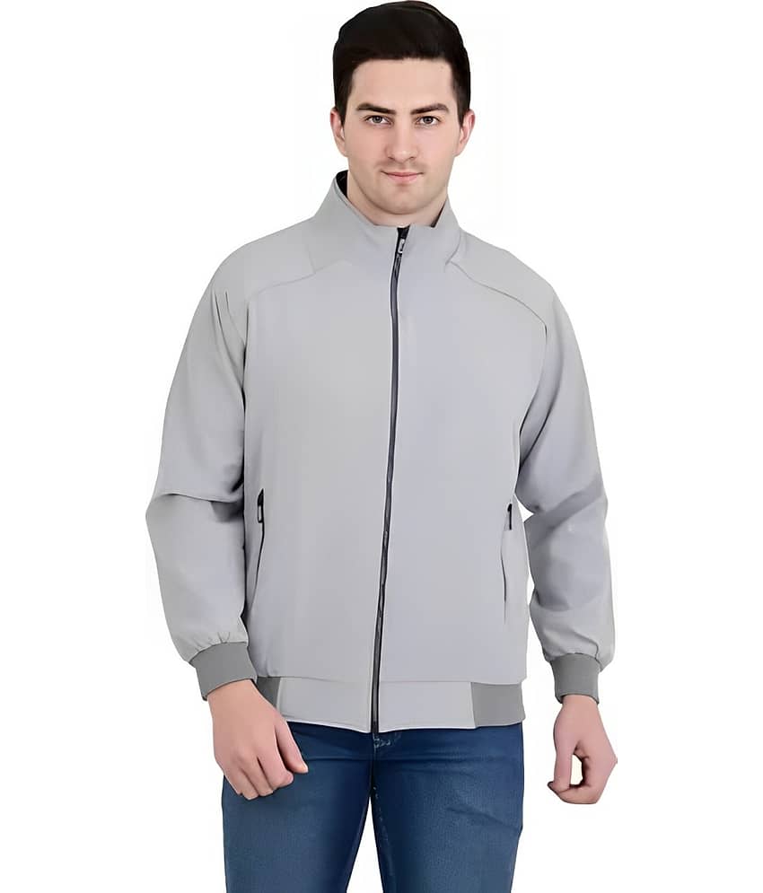 PLUS PARADISE Polyester Men's Casual Jacket - Grey ( Pack of 1 )