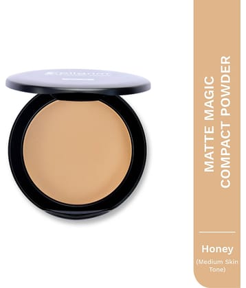 Pilgrim Honey-15 Matte Finish Compact Powder Spf 25 Make Up,For All Skin Type,7G (pack Of 1)