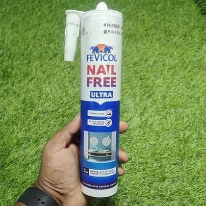 Fevicol Nail Free Ultra Heavy Duty Adhesive Glue with 1 Stainless Steel Gun, Combo Pack of 2