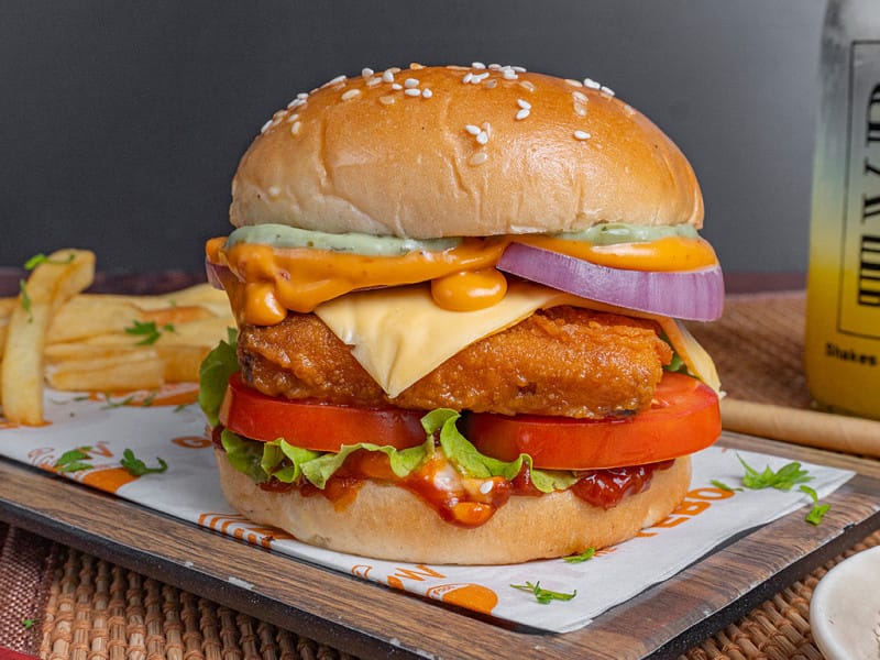 Paneer Pataka Burger