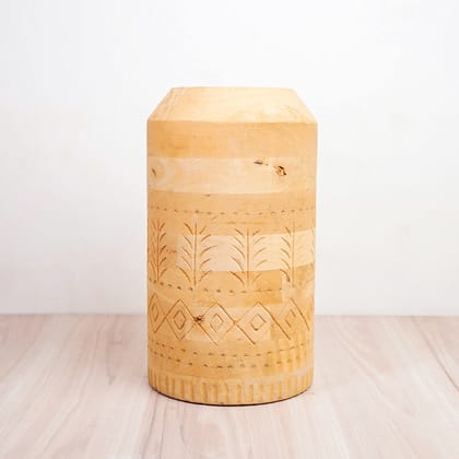 Wooden Art Vase - VARI-Brown Vase - Small