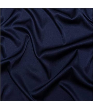 Makhanchor Navy 100 Percent Cotton Unstitched Shirt pc Single