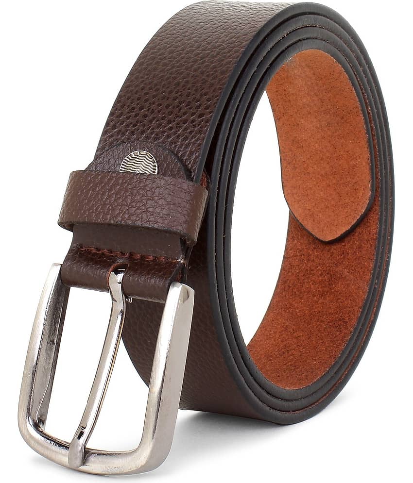 Elite Crafts - Brown 100% Leather Men's Formal Belt ( Pack of 1 )