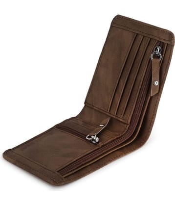 Classic World PU Printed Men's RFID Wallet With 5 Slots For Card ( Brown , Pack of 1 )