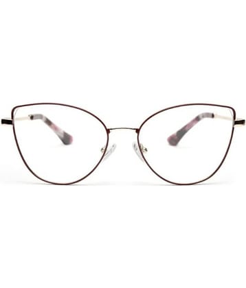 YourSpex Red Cat Eye Eyeglass Frame ( Pack of 1 )