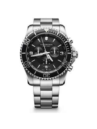 Victorinox Men 43 mm Size Black Dial Maverick Chronograph Watch - V241695-Black