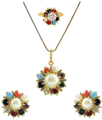 Sunhari Jewels - Golden Mangalsutra Set ( Pack of 1 )
