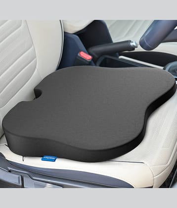 HOSPIKART Memory Foam Car Seat Cushion for Long and Daily Commute for Back, Tailbone & Sciatica Pain (Grey)
