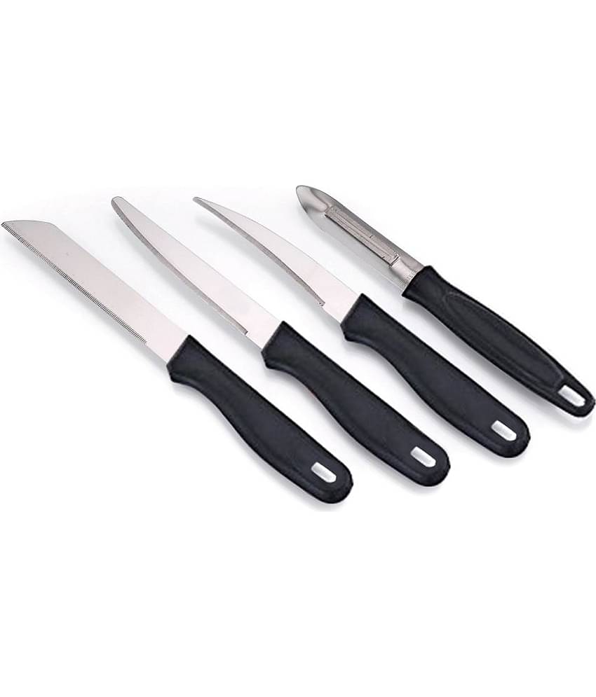 KVG - Black Stainless Steel Utility Knife Blade Length 4 cm ( Pack of 4 )
