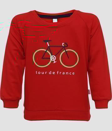 CATCUB Pack of 1 Boys Cotton Blend Sweatshirt ( Red )