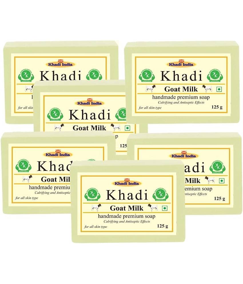 Premium Khadi Goat Milk Soap 750 g Pack of 6