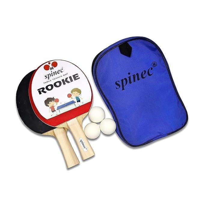 Table Tennis Set: Racquets with Non-Slip Grip + 3 Balls | Ideal for Indoor & Outdoor Play | Durable & Lightweight