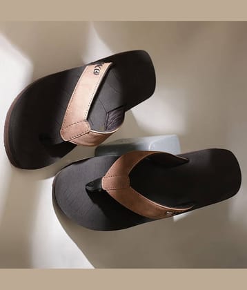 CHUPPS Brown Men's Slide Flip Flop