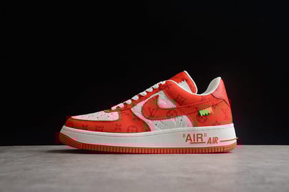 NikeMens Air Force 1 AF1 Low X Louis Vuitton - Abloh Red-Euro 41