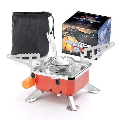 Portable Butane Gas Stove | Square-Shaped Camping Burner with Folding Design | Stainless Steel Outdoor Cooking Stove for Travel, Trekking, Picnic & Camping Portable Butane Gas Stove | Square-Shaped Camping Burner with Folding Design | Stainless Steel Outdoor Cooking Stove for Travel, Trekking, Picnic & Camping