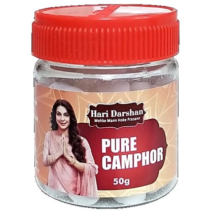 Hari Darshan Pure Camphor, 50 g Jar