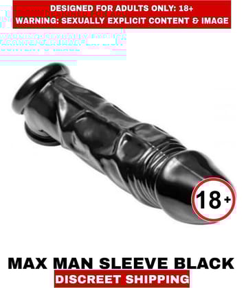 Sexual Wellness  Men's Sexual Performance and Enlargement Close Ended  Penis Extension and Studman Max Man Black Color Sleeves For Men