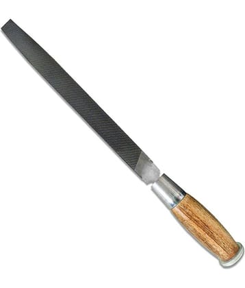 Amb File Wooden Handle Flat 12 Inch