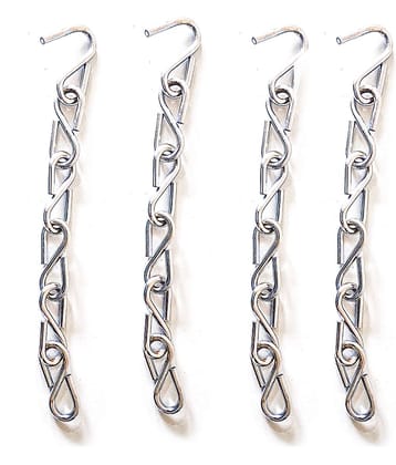 Laxmi Zula Swing S Hook Metal Links Chain(Pack of 4) 4 Hand Tool