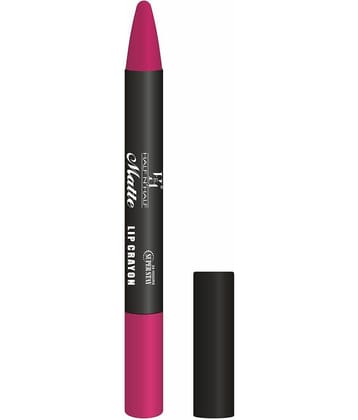 Half N Half Matte Lip Crayon Velvet Soft | Long Lasting | Non-Transfer | 24h Super Stay, 10 Rani (3.5gm)