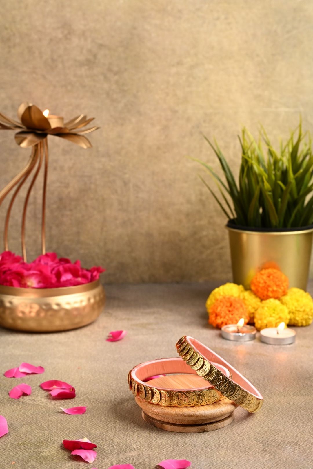 Bangle (Gold and Pink)- 2*8