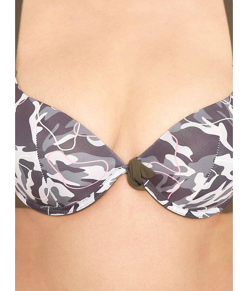 ILRASO Nylon Women's Bra & Panty Set ( Multicolor )