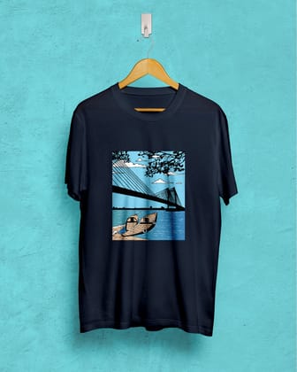 amar shohor | BENGALI GRAPHICS TSHIRTS |-Navy / X-small